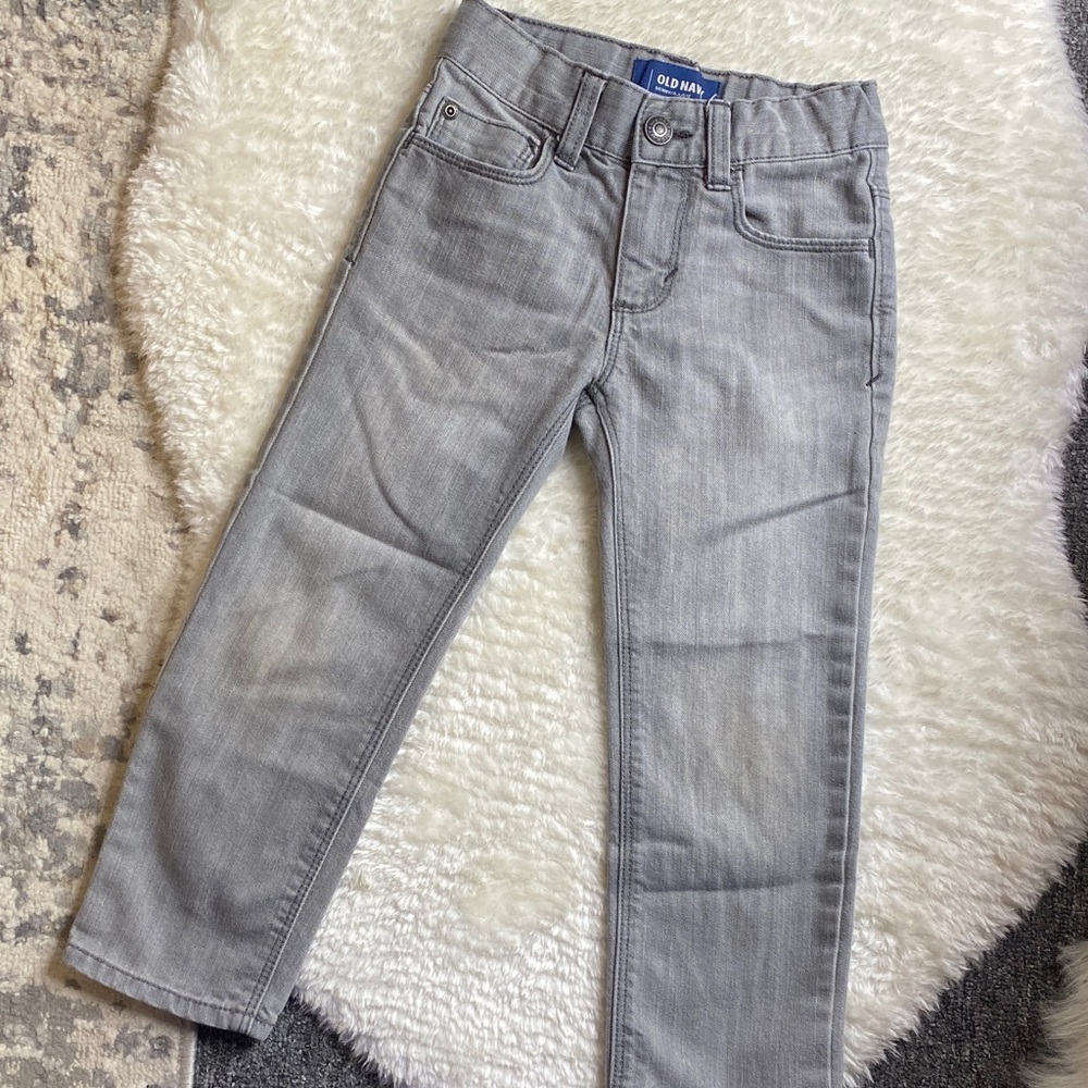 Old Navy Toddler Gray Straight-Leg Jeans